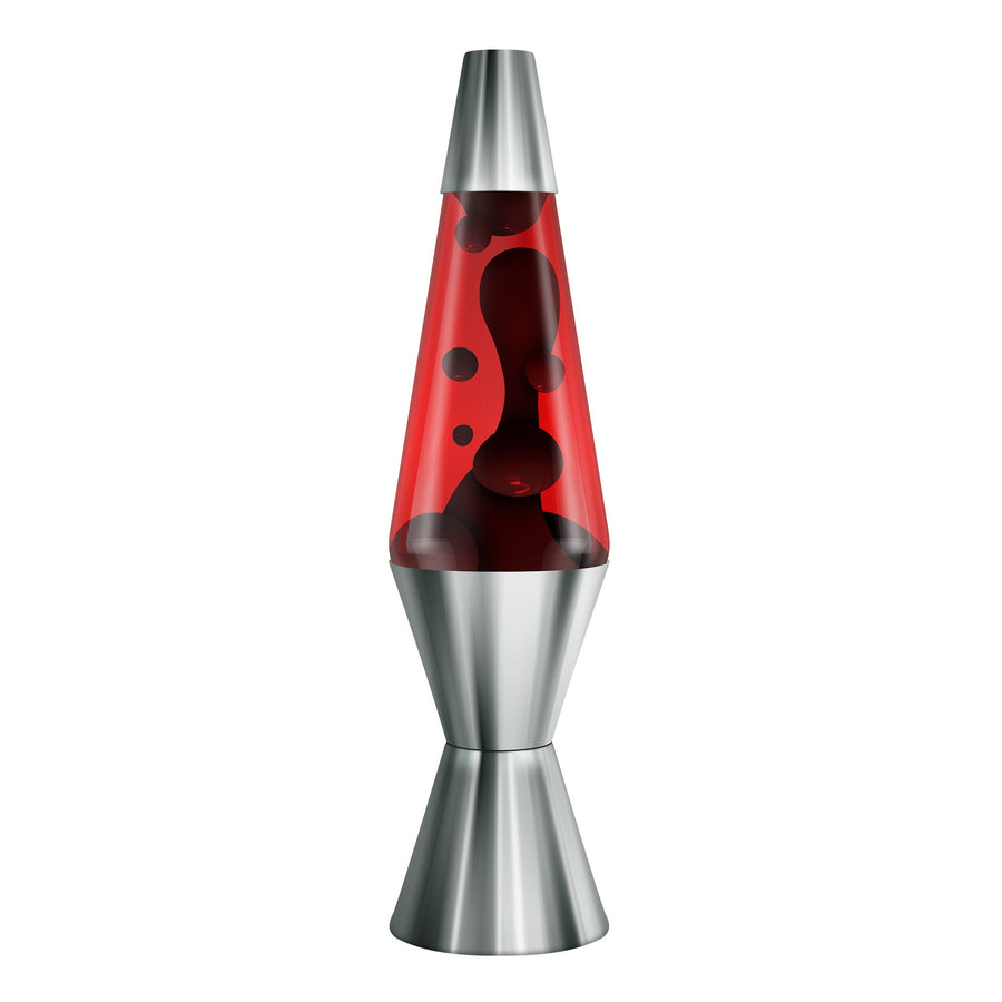 14.5″ LAVA LAMP CHROME PLATED CRIMSON D4