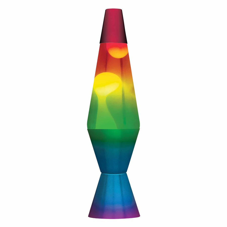 14.5” LAVA LAMP RAINBOW – WHITE/CLEAR/TRICOLOR I2