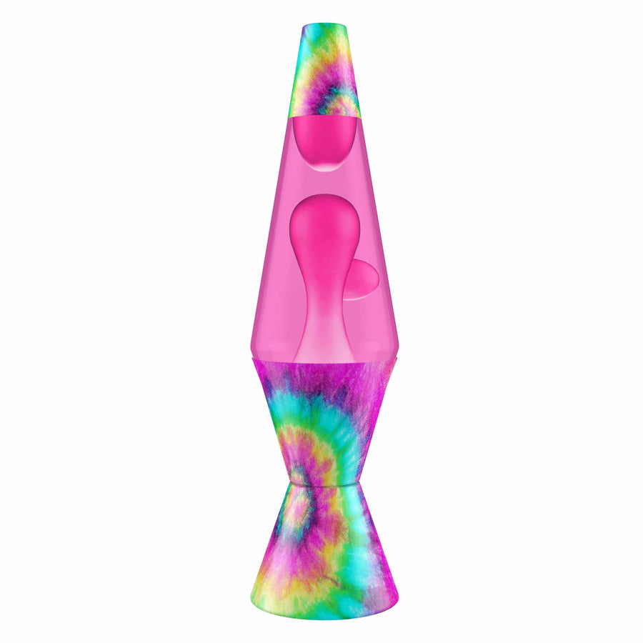 14.5″ LAVA LAMP – TIE DYE PINK SPIRAL O7
