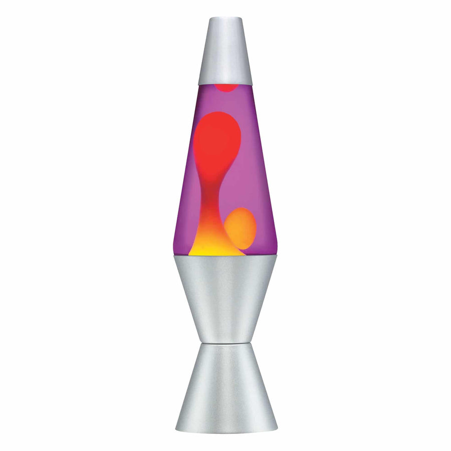 14.5” LAVA LAMP – YELLOW/PURPLE/SILVER J7