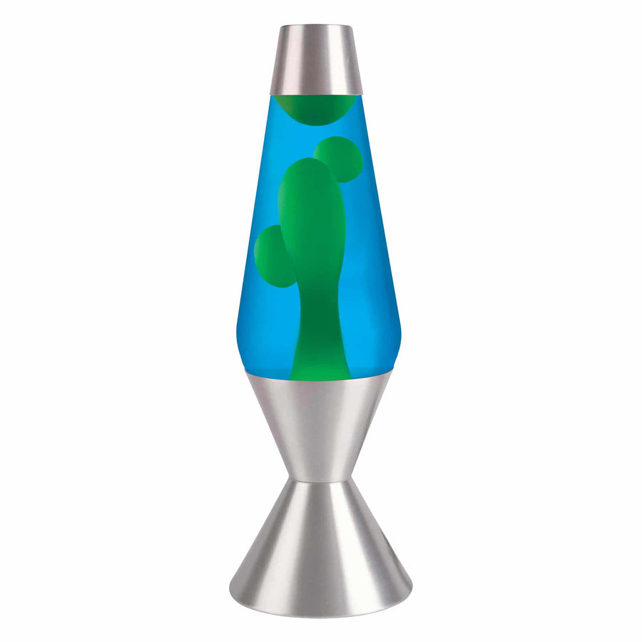 16.3″ LAVA LAMP – YELLOW/BLUE/SILVER O4