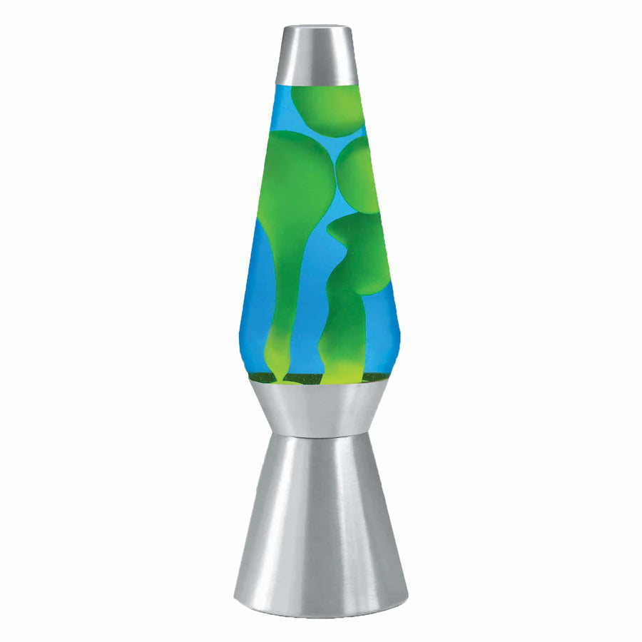 27″ LAVA LAMP GRANDE – YELLOW/BLUE/SILVER Q4